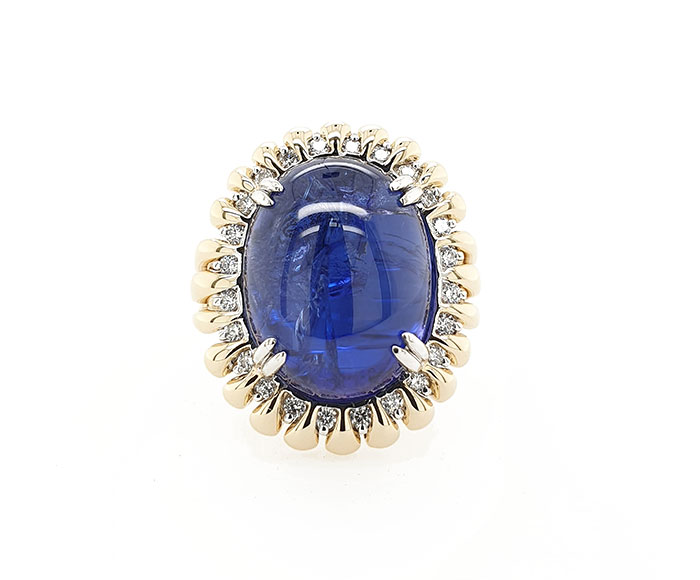 Coloured Gemstone Dress Ring B7040 | Waterdale Jewellery
